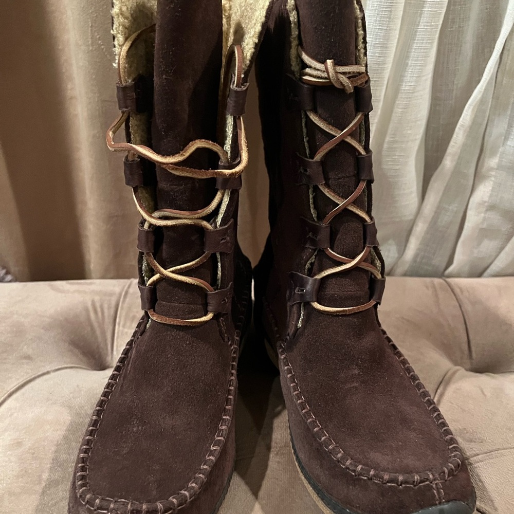 Timberland Dark Brown Suede Winter Boots